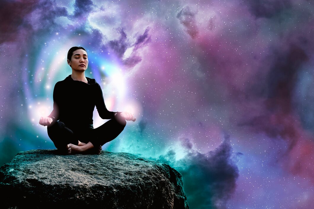 full-shot-woman-meditating-rock_23-2149711527